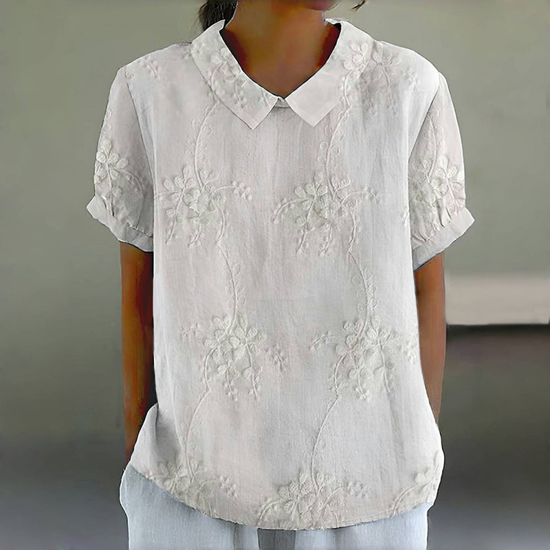 Marie | Vintage blouse met bloemenprint