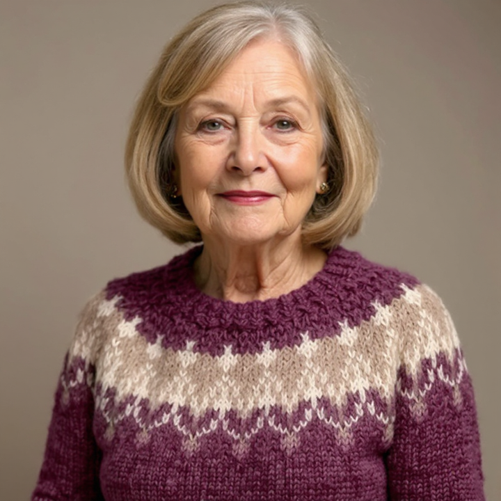 Annelies | Vintage gebreide trui in IJslandse stijl