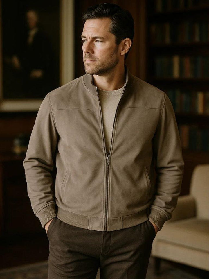 Maurits | Taupe bomberjack