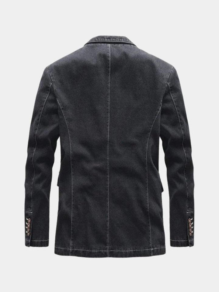 Siebe | Antracietgrijze casual blazer