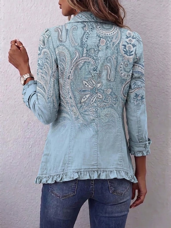 Daphne | Vintage jasje met paisleymotief en ruches