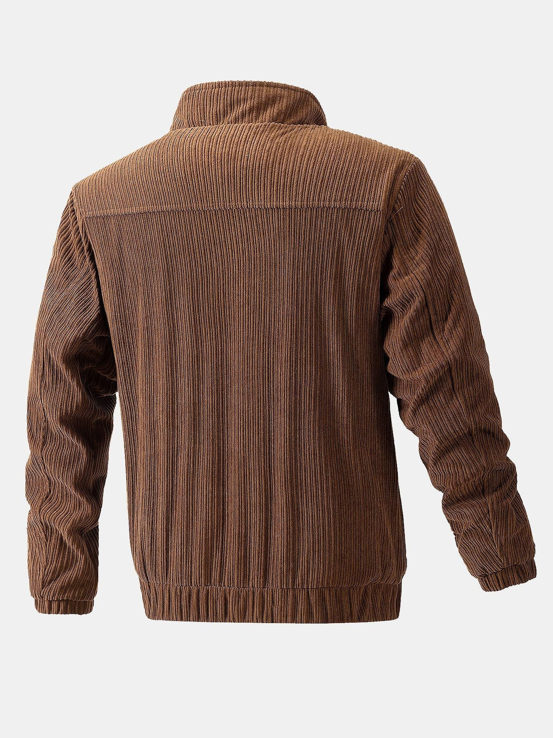 Dave | Corduroy jack met trechterkraag en rits