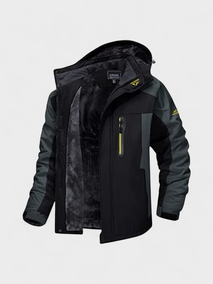 Jorrit | Groene outdoorjas met capuchon