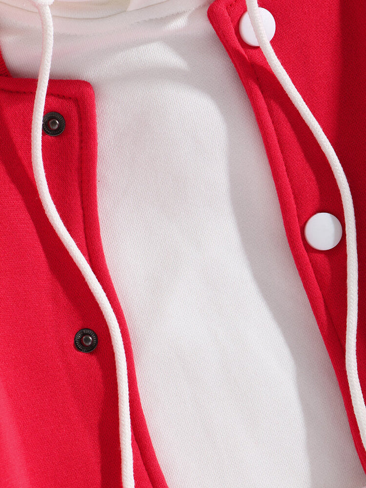 Folkert | Baseball jack met contrasterende boorden