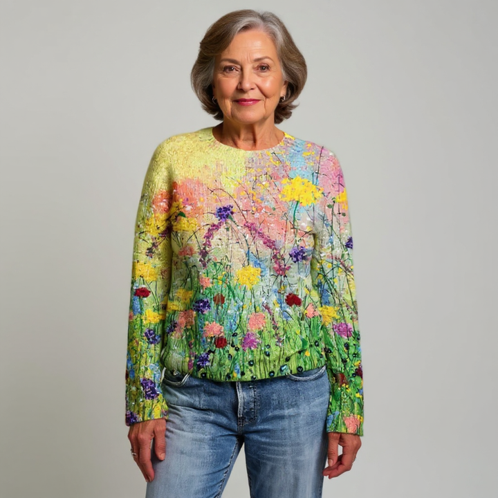 Greetje | Vintage IJslandse gebreide trui