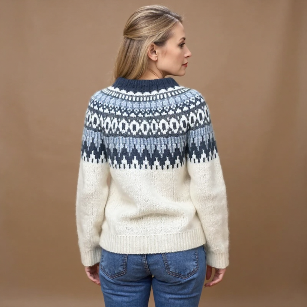 Janneke | Vintage IJslandse gebreide trui