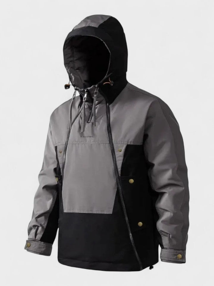 Klaas | Grijze winteranorak met capuchon