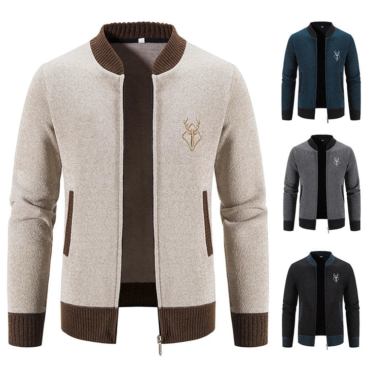 Pieter | Gebreid Heren Vest Met Herfstdetail
