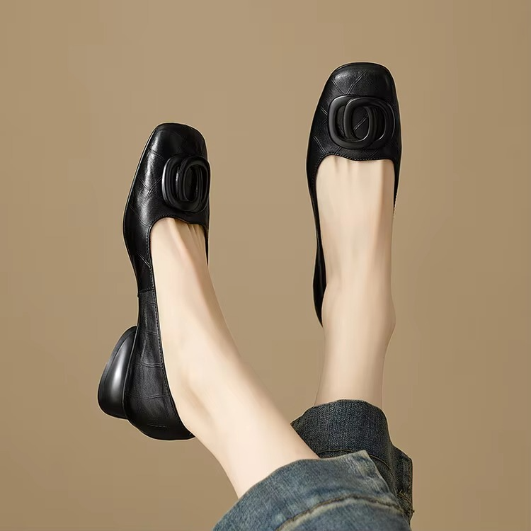 Opium | Comfortabele Leren Ballerinas