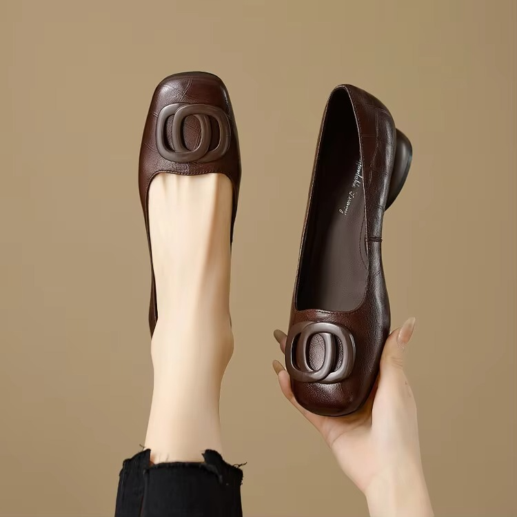 Opium | Comfortabele Leren Ballerinas