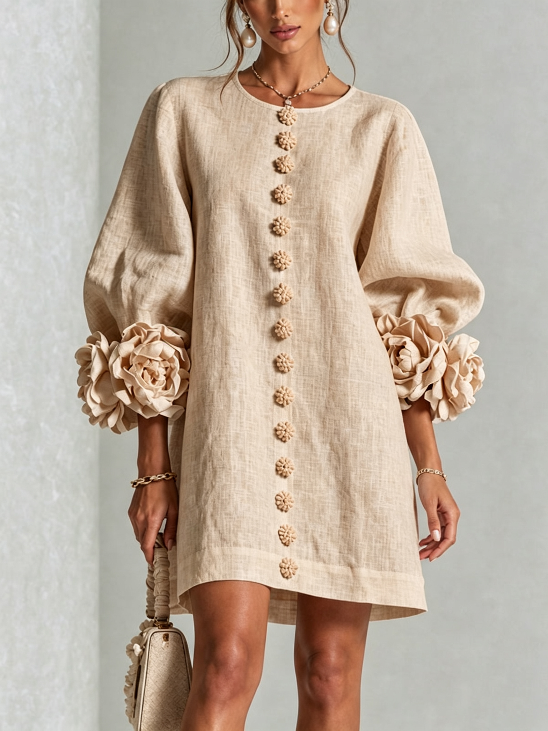 Rosalie | Luchtige Jurk met Bloemdetails