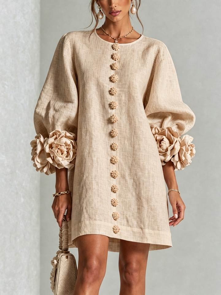 Rosalie | Luchtige Jurk met Bloemdetails