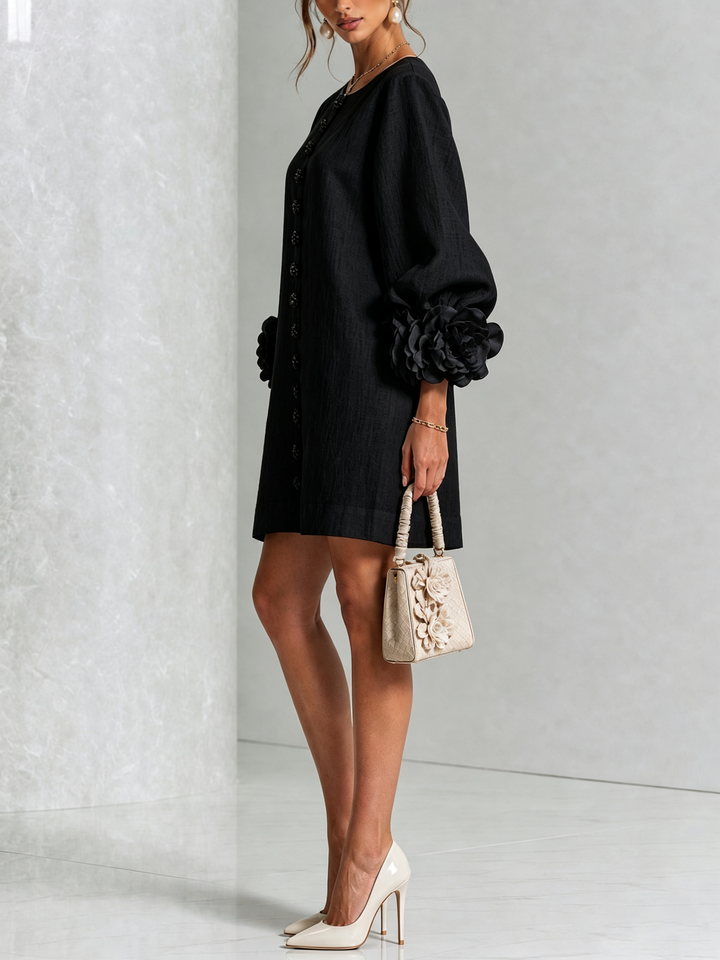 Rosalie | Luchtige Jurk met Bloemdetails