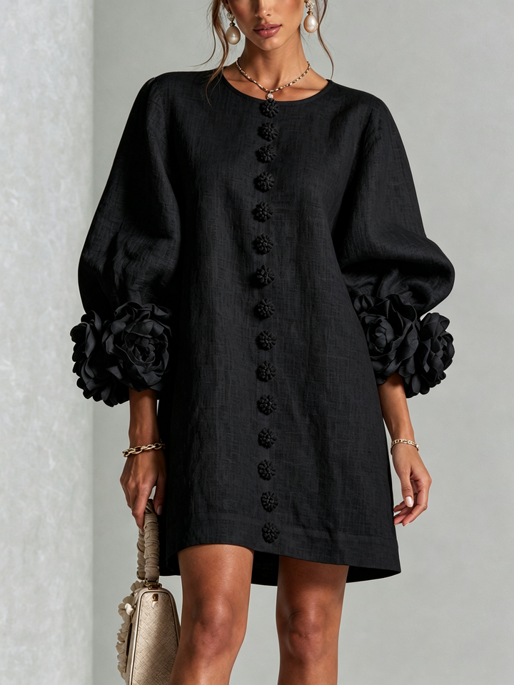 Rosalie | Luchtige Jurk met Bloemdetails