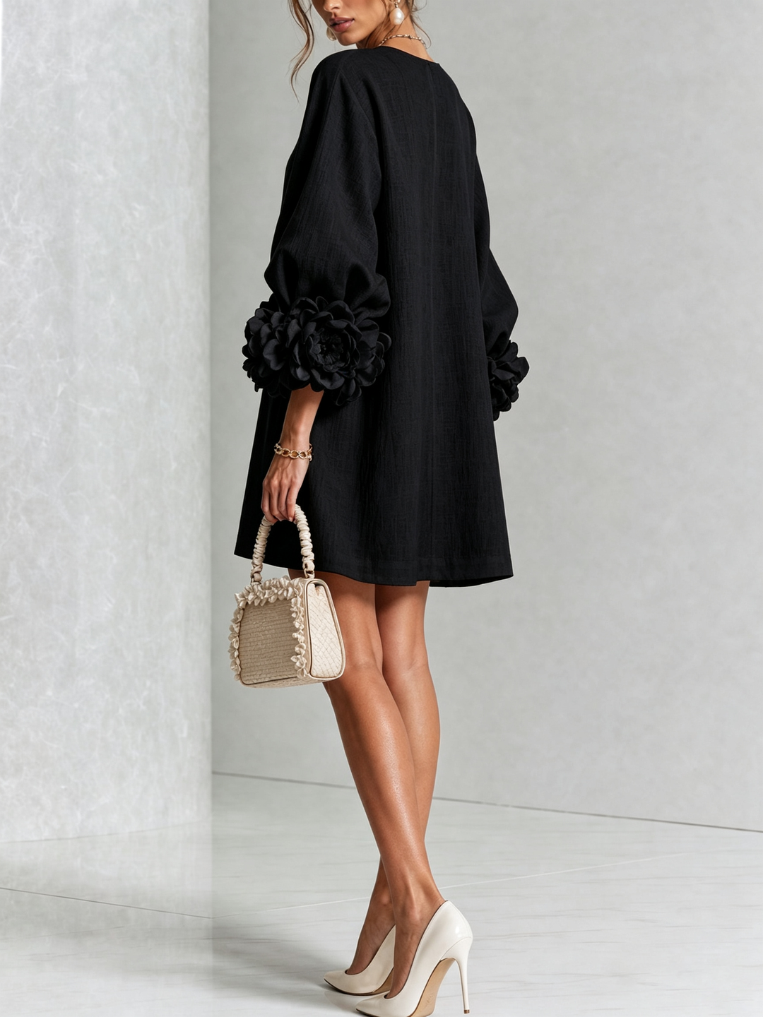 Rosalie | Luchtige Jurk met Bloemdetails