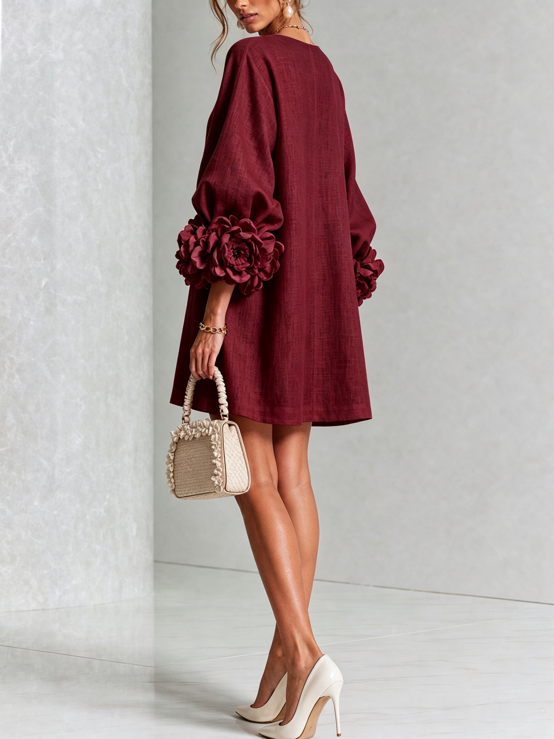 Rosalie | Luchtige Jurk met Bloemdetails
