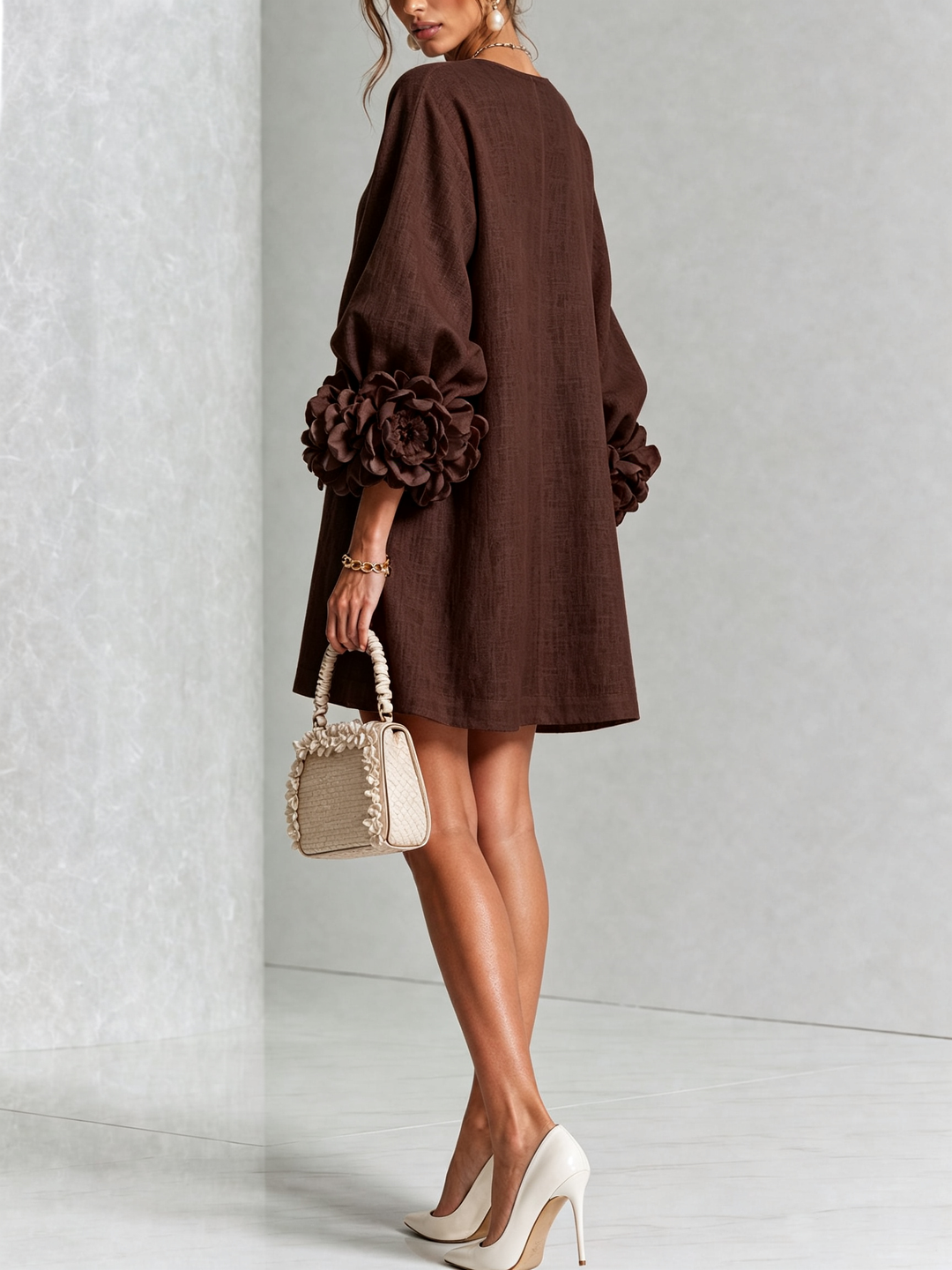 Rosalie | Luchtige Jurk met Bloemdetails