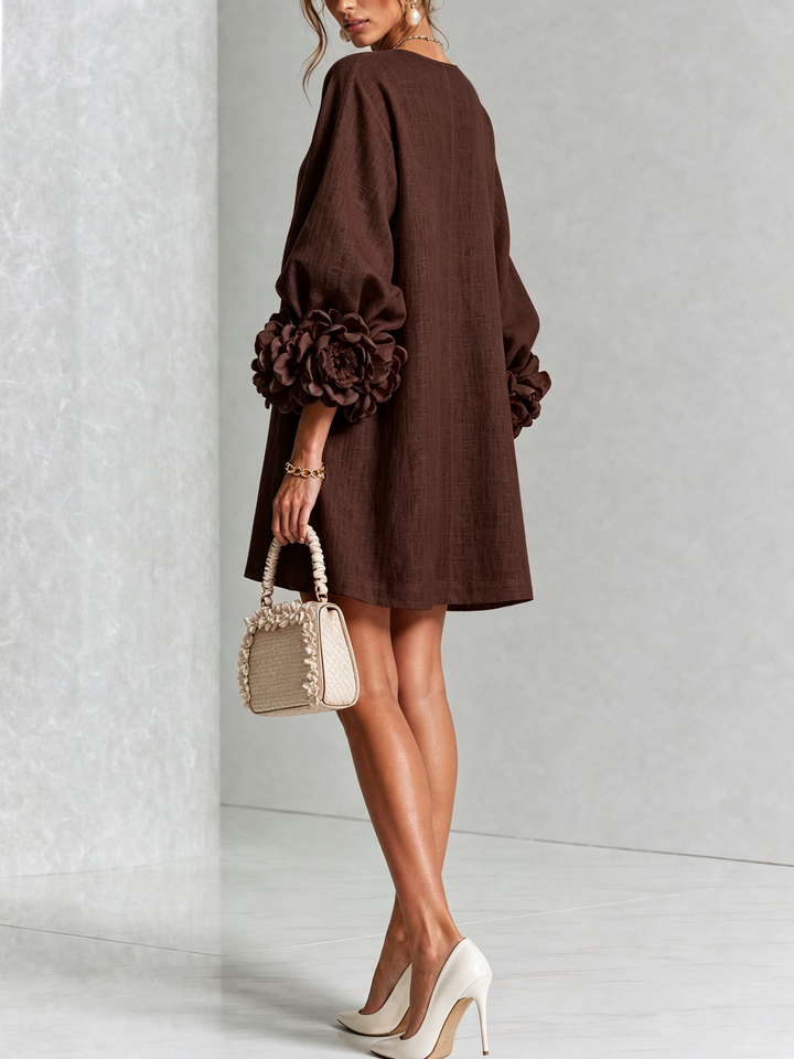 Rosalie | Luchtige Jurk met Bloemdetails