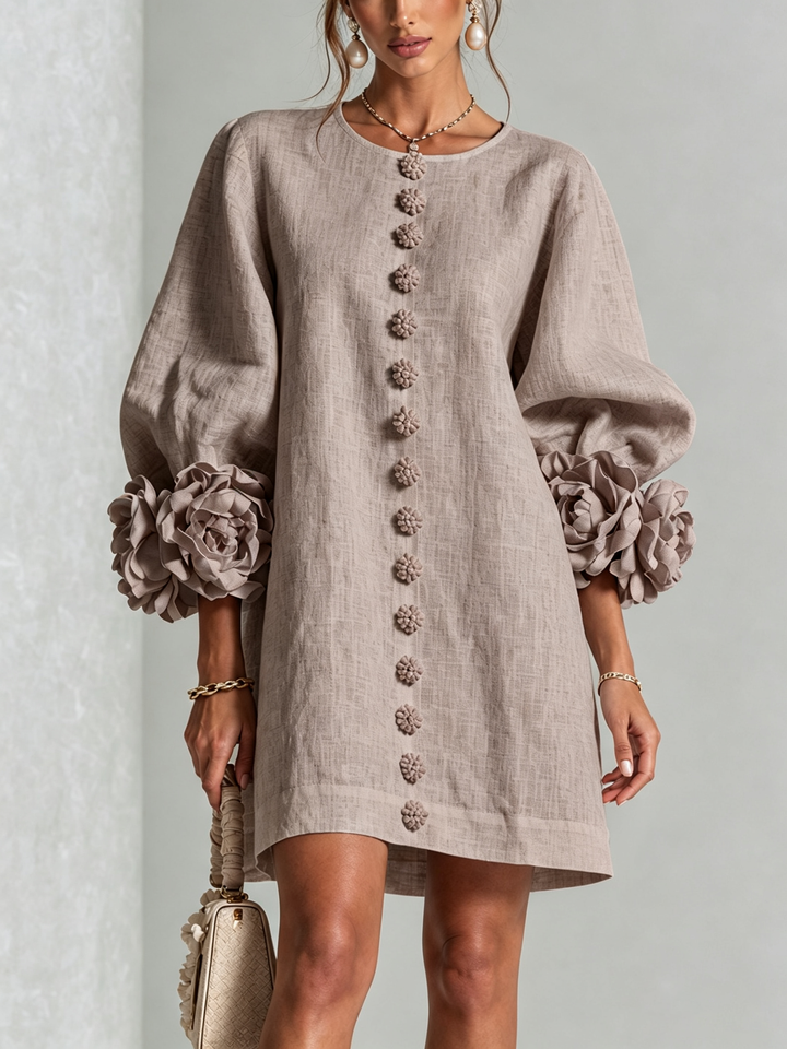 Rosalie | Luchtige Jurk met Bloemdetails
