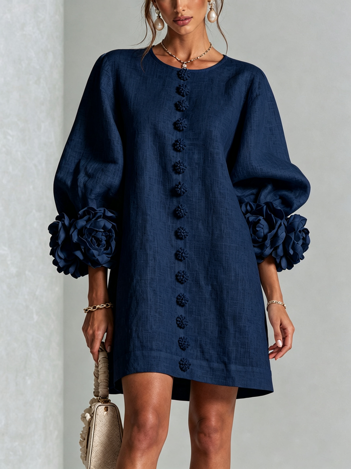 Rosalie | Luchtige Jurk met Bloemdetails