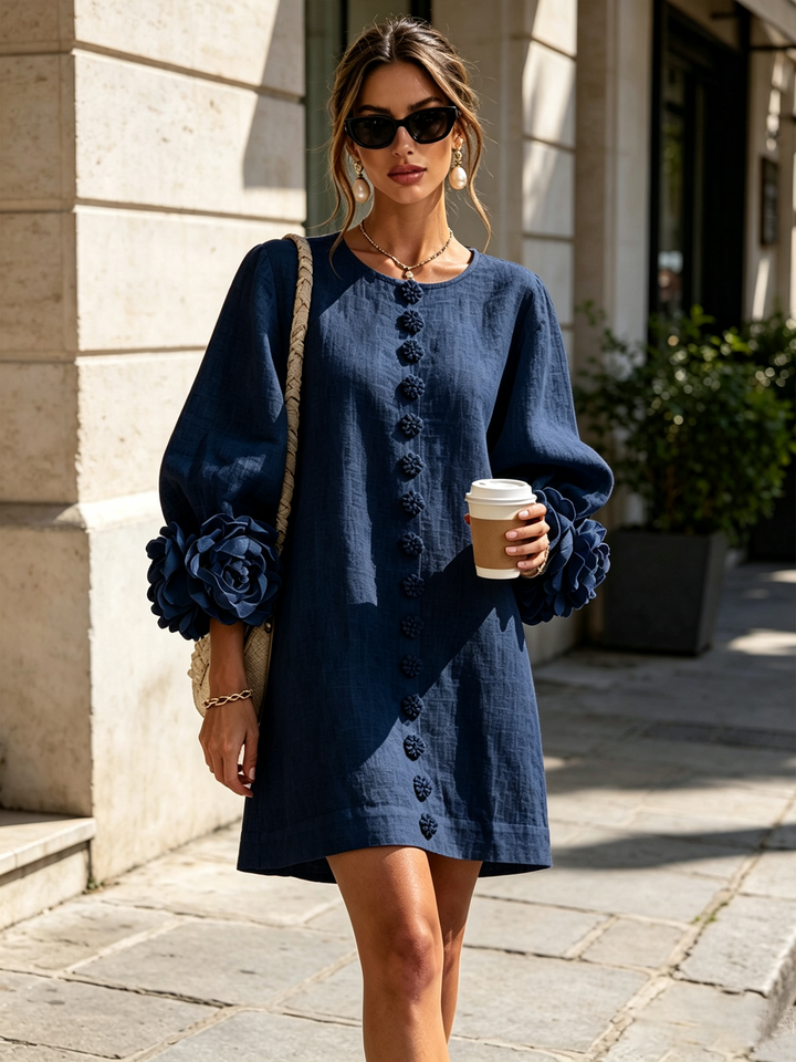 Rosalie | Luchtige Jurk met Bloemdetails