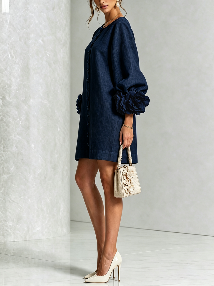 Rosalie | Luchtige Jurk met Bloemdetails