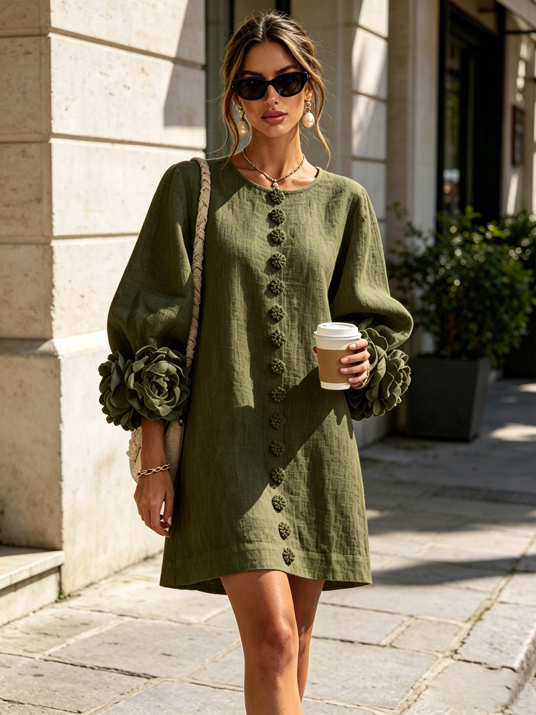 Rosalie | Luchtige Jurk met Bloemdetails