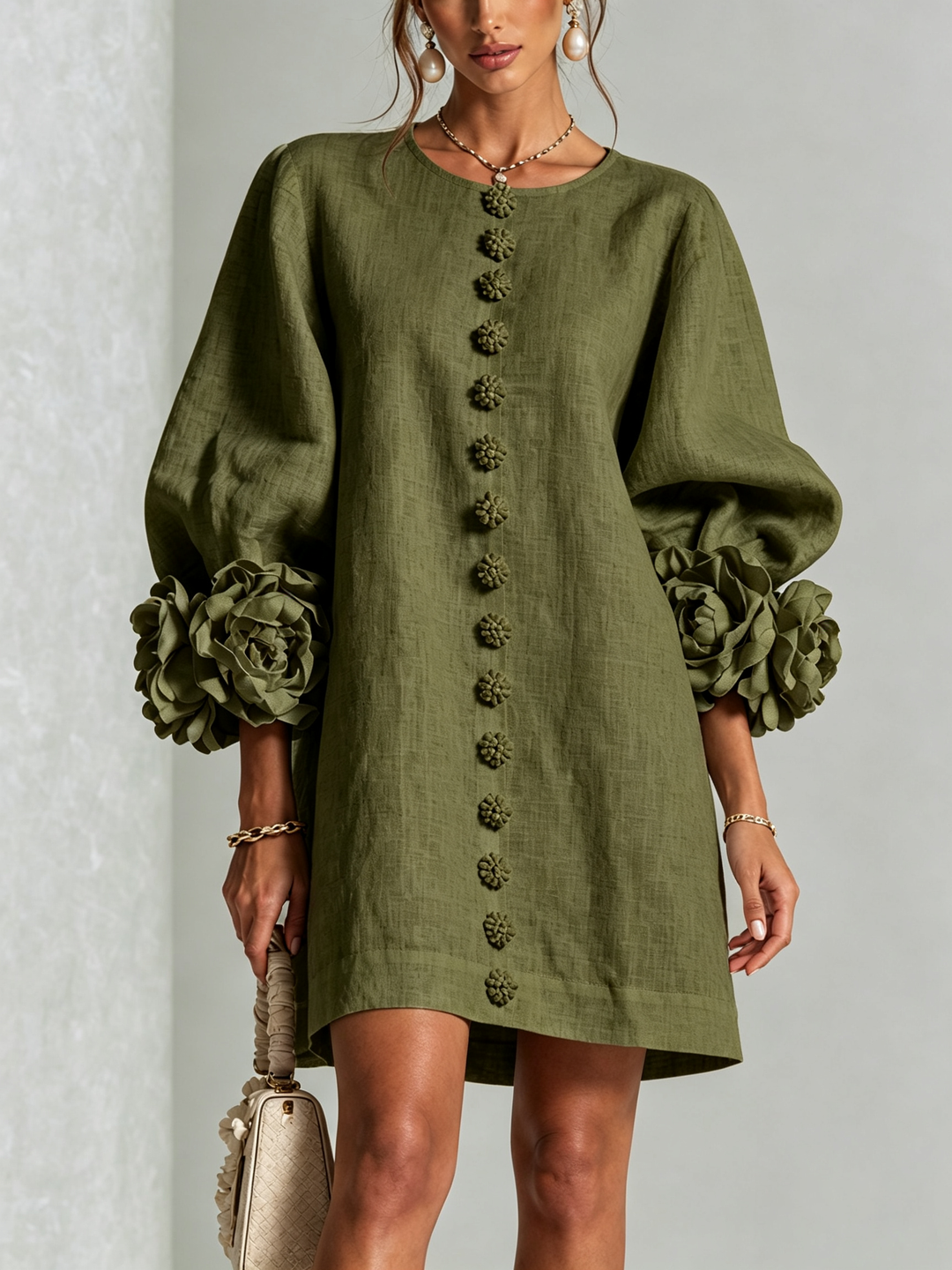 Rosalie | Luchtige Jurk met Bloemdetails