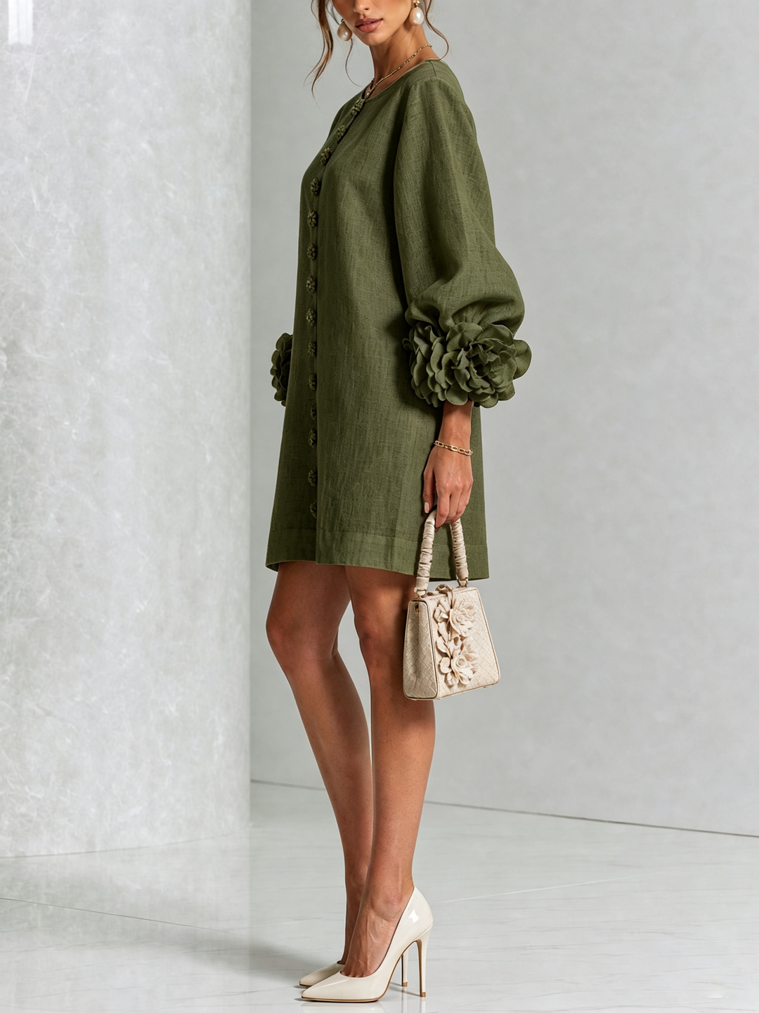Rosalie | Luchtige Jurk met Bloemdetails