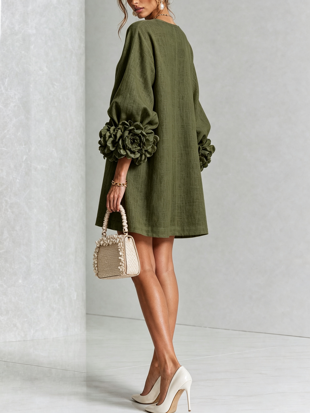 Rosalie | Luchtige Jurk met Bloemdetails