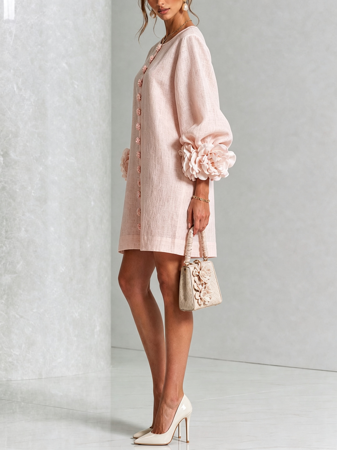 Rosalie | Luchtige Jurk met Bloemdetails