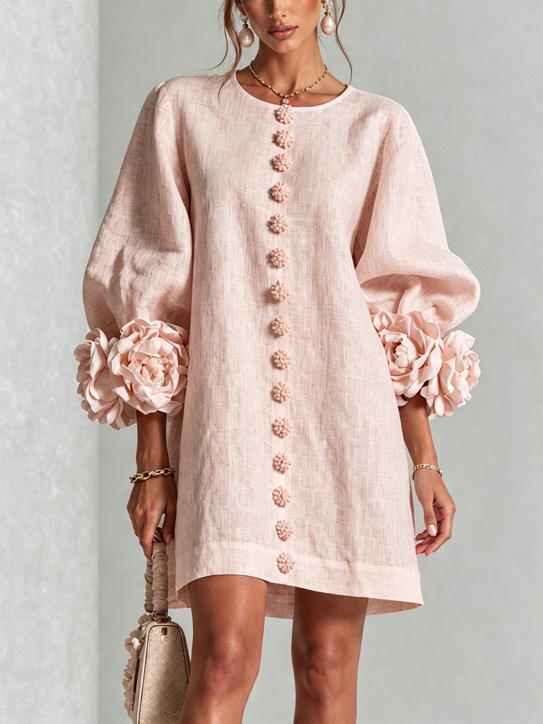 Rosalie | Luchtige Jurk met Bloemdetails