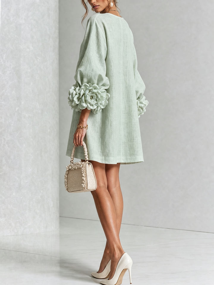 Rosalie | Luchtige Jurk met Bloemdetails