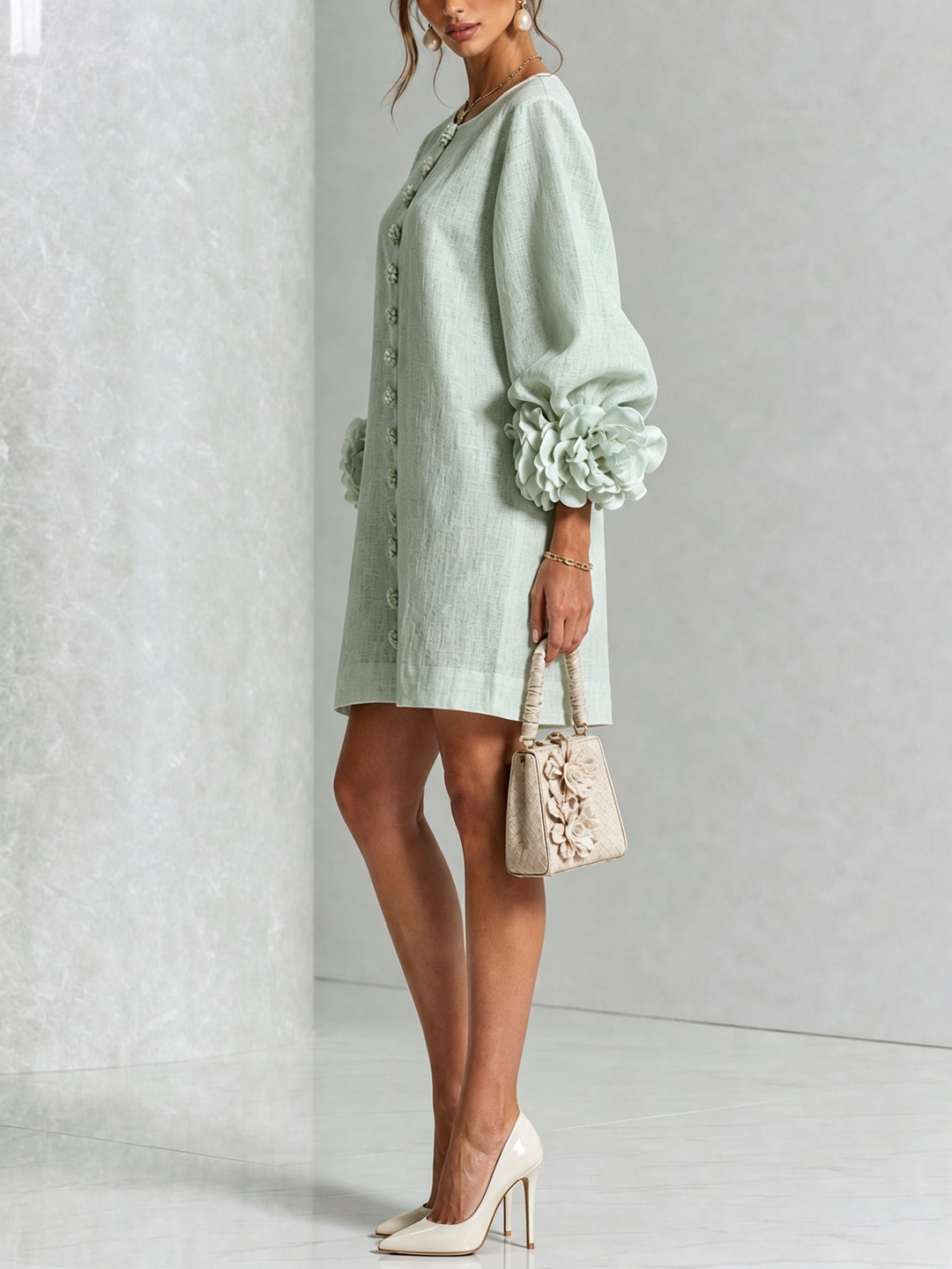 Rosalie | Luchtige Jurk met Bloemdetails