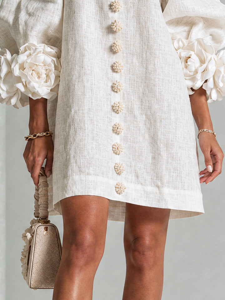 Rosalie | Luchtige Jurk met Bloemdetails