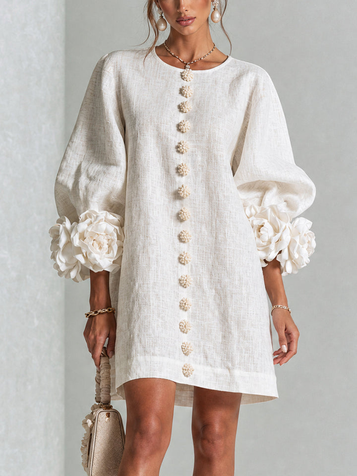 Rosalie | Luchtige Jurk met Bloemdetails