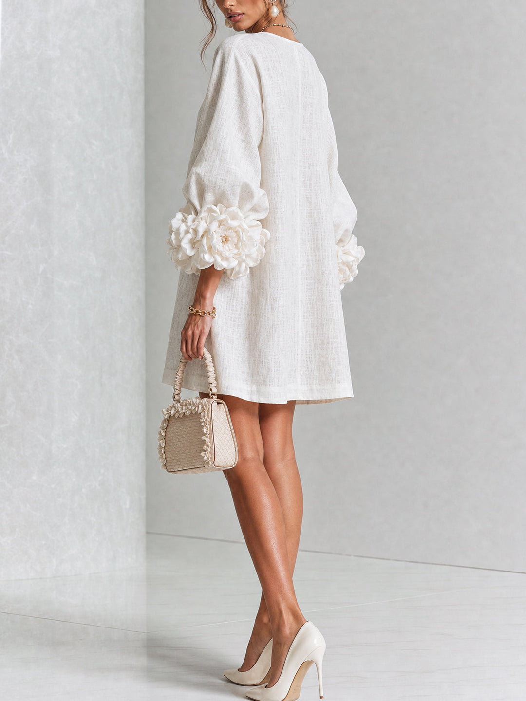 Rosalie | Luchtige Jurk met Bloemdetails