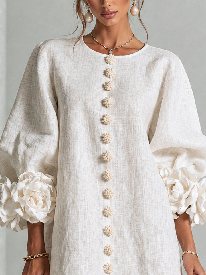 Rosalie | Luchtige Jurk met Bloemdetails