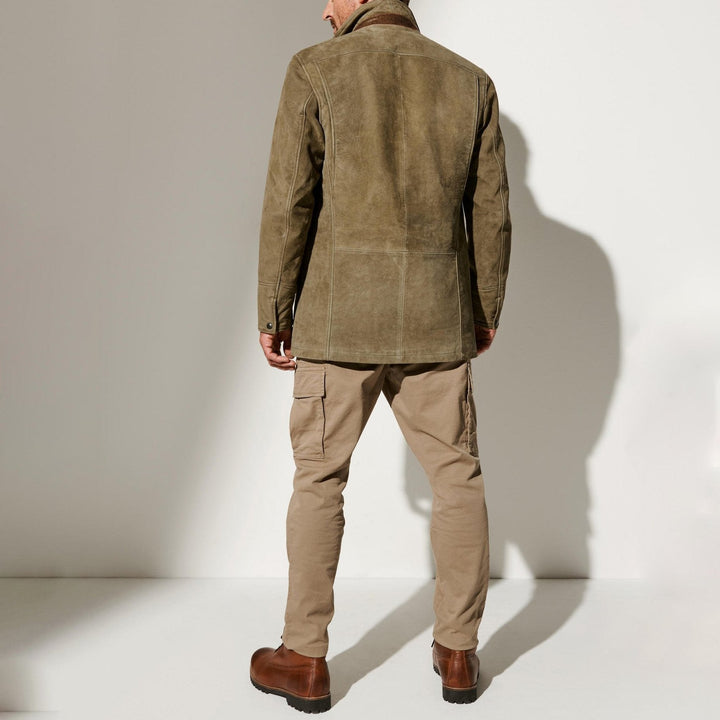 Bouke | Nette vintage jas met kraag