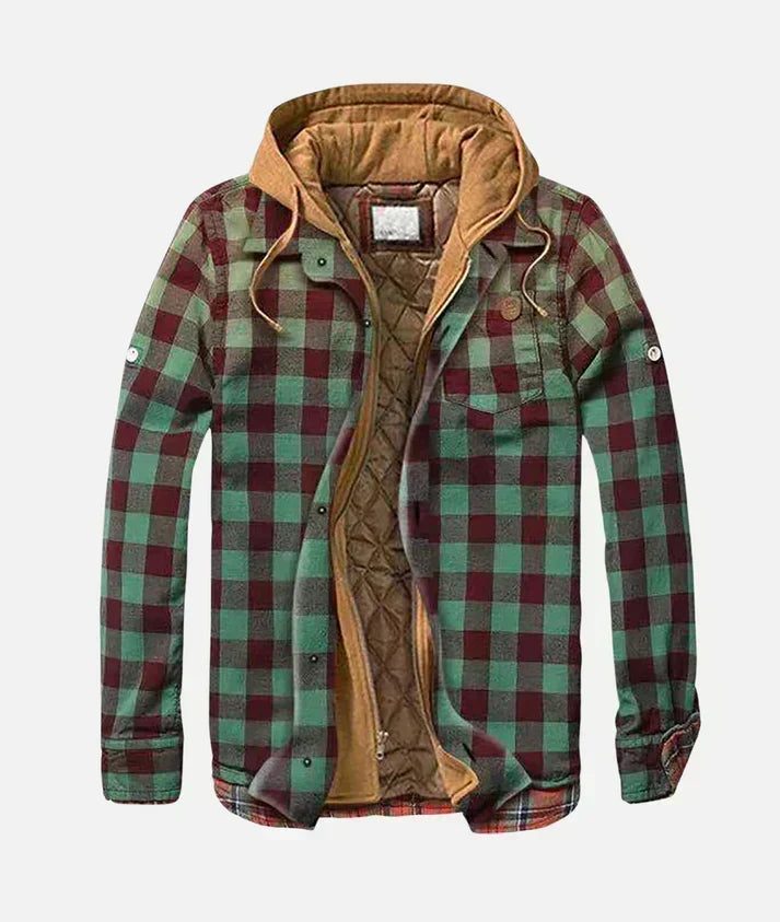 Jelmer | Patchwork jas met ruitdessin