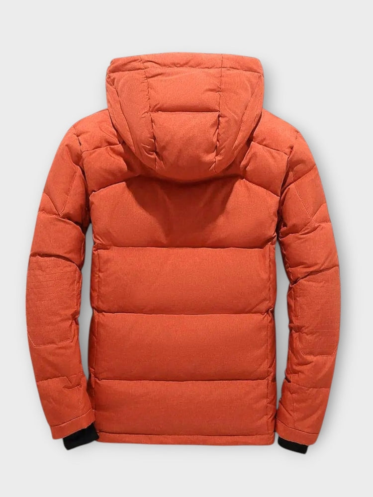 Joris | Oranje winterparka met capuchon