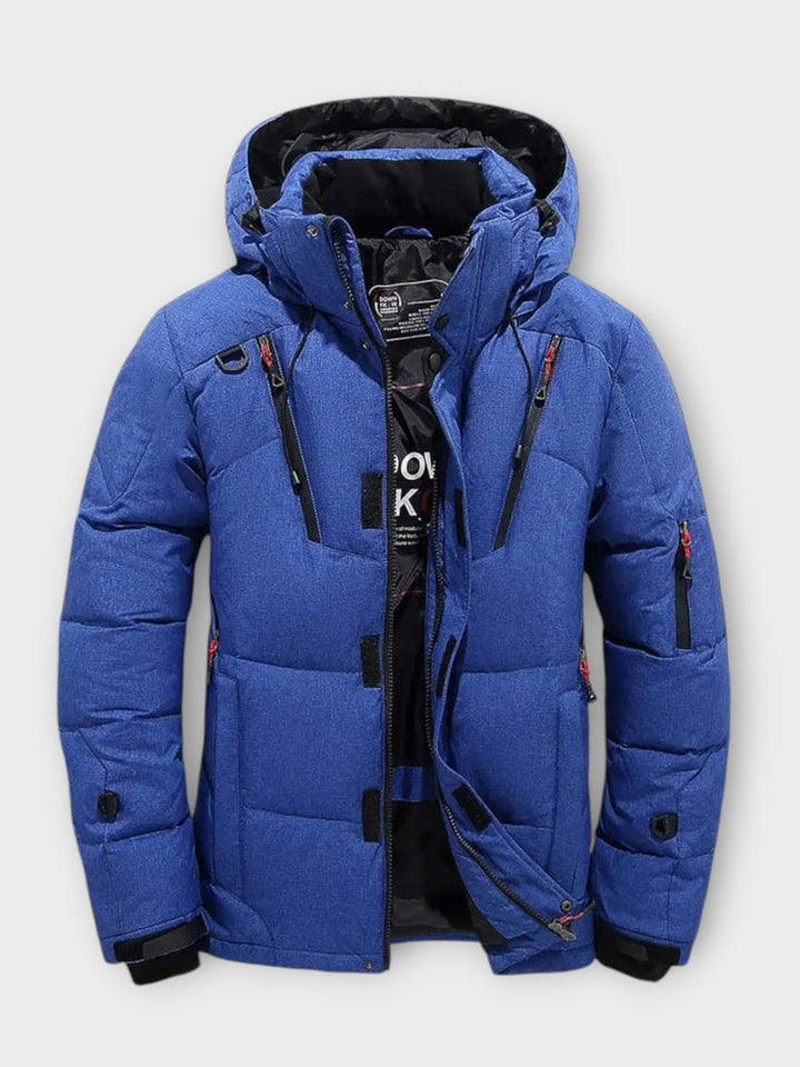 Joris | Oranje winterparka met capuchon