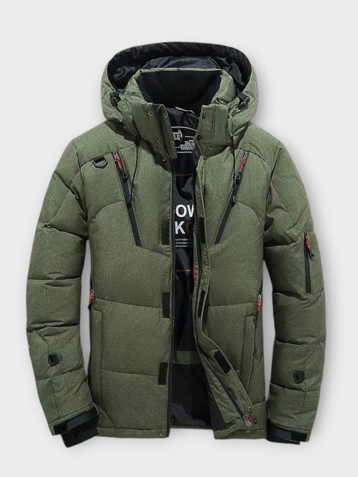 Joris | Oranje winterparka met capuchon