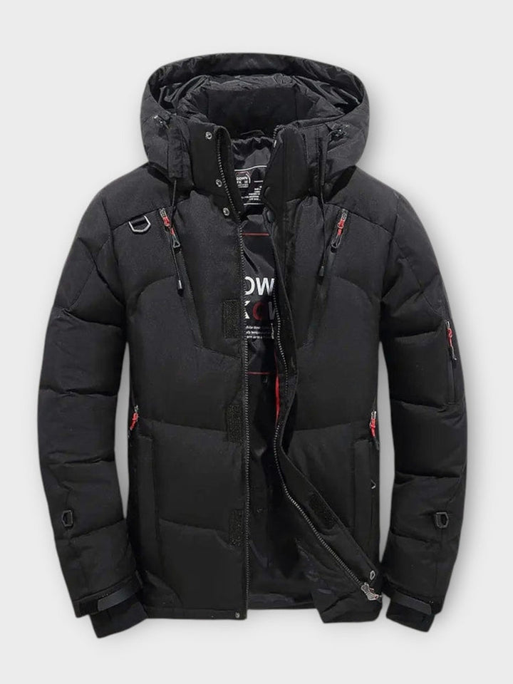 Joris | Oranje winterparka met capuchon
