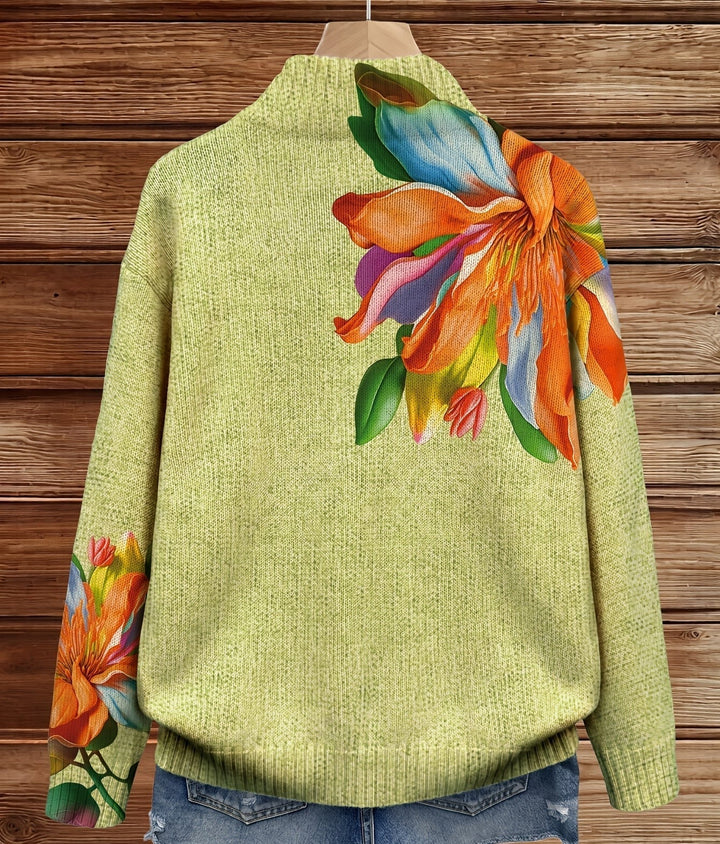 Sidonie™ | Levendige print met tropische lelies