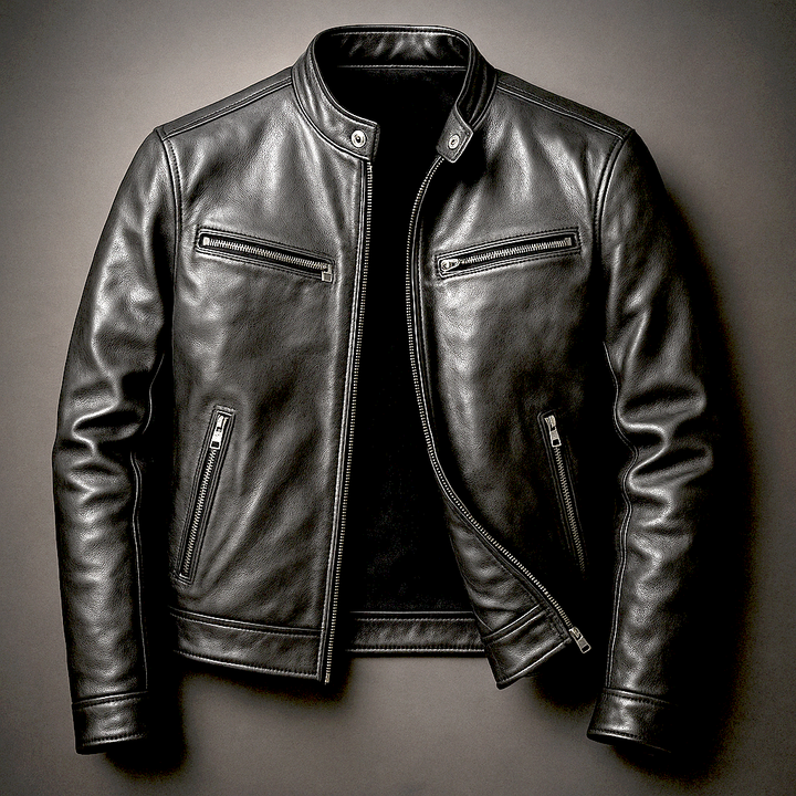 Tjerk | Leren jas met vintage look