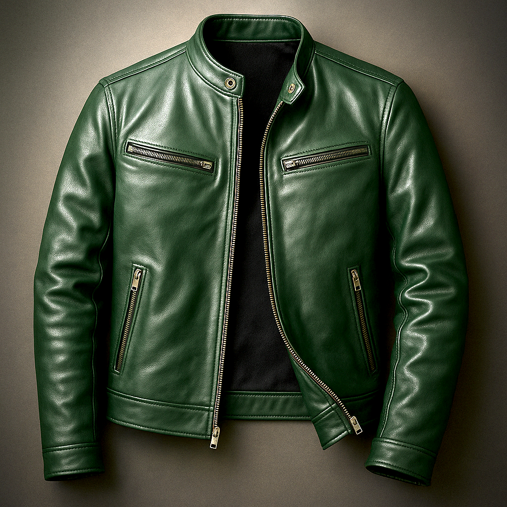 Tjerk | Leren jas met vintage look